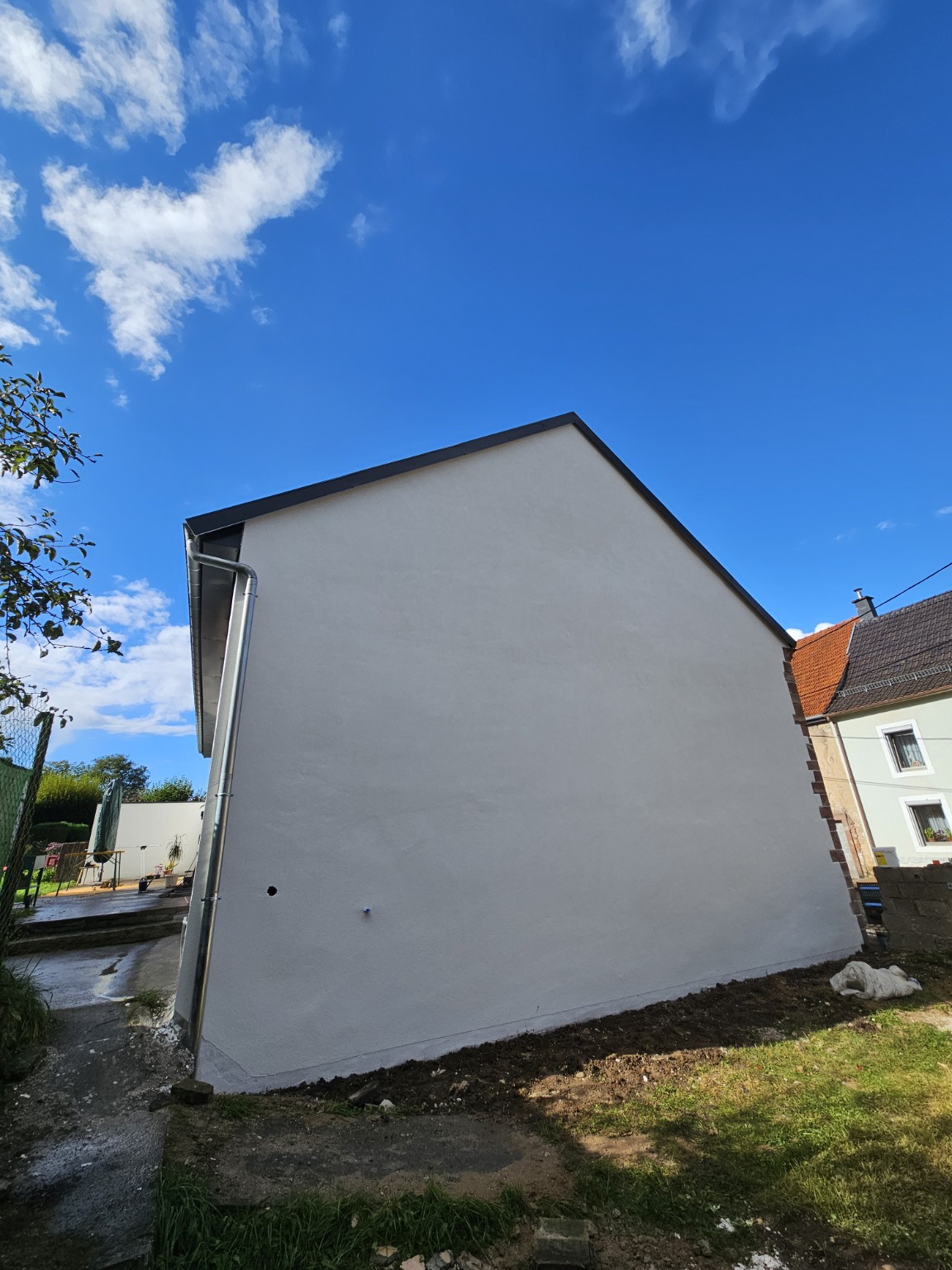 Pignon après rénovation
