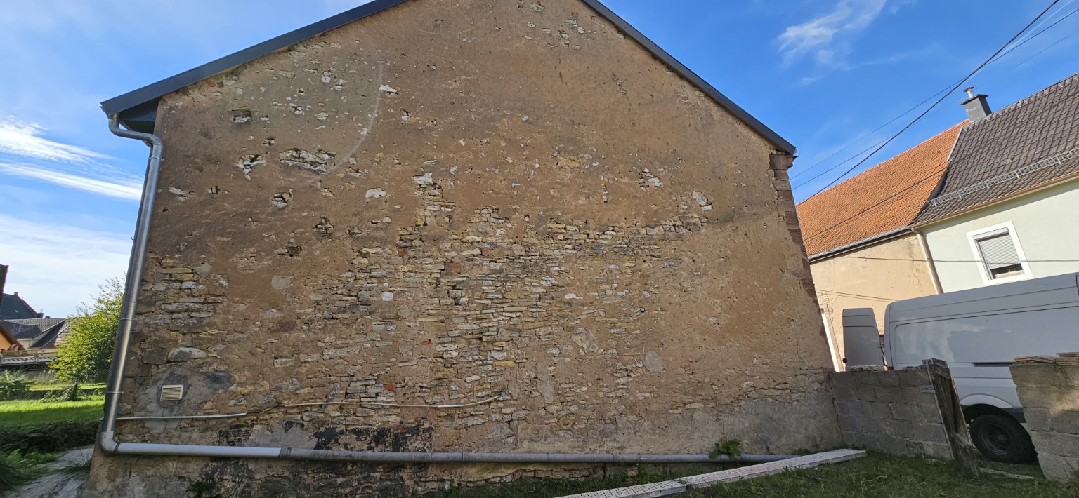 Pignon avant rénovation